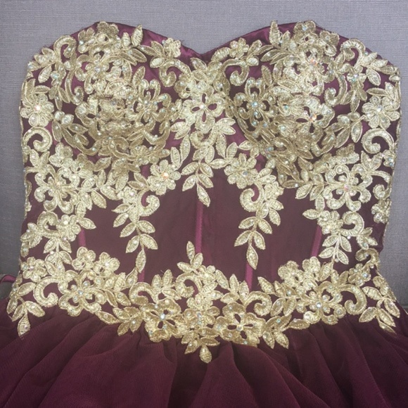 Blondie Nites Strapless Fit & Flare Tulle Dress - Picture 4 of 8